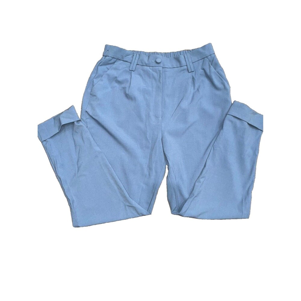 womens size medium blue Jules and Leopold dress slack with cuffed hem